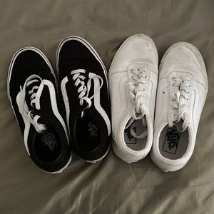 classic white and black vans